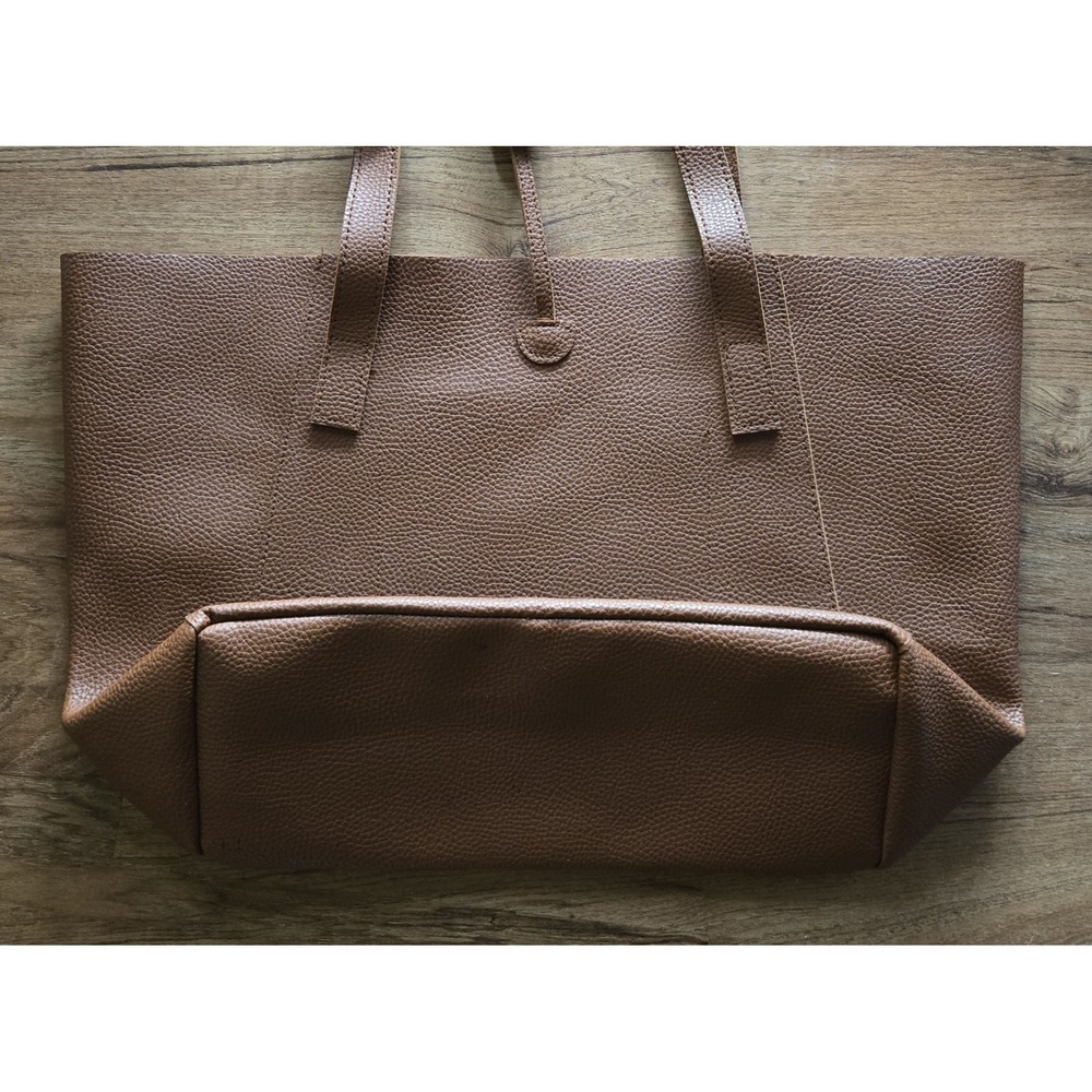 Tanger Tote Bag Light Brown Pebbled‎ Leather Shopper Boho Tassel 2020 - Picture 3 of 10